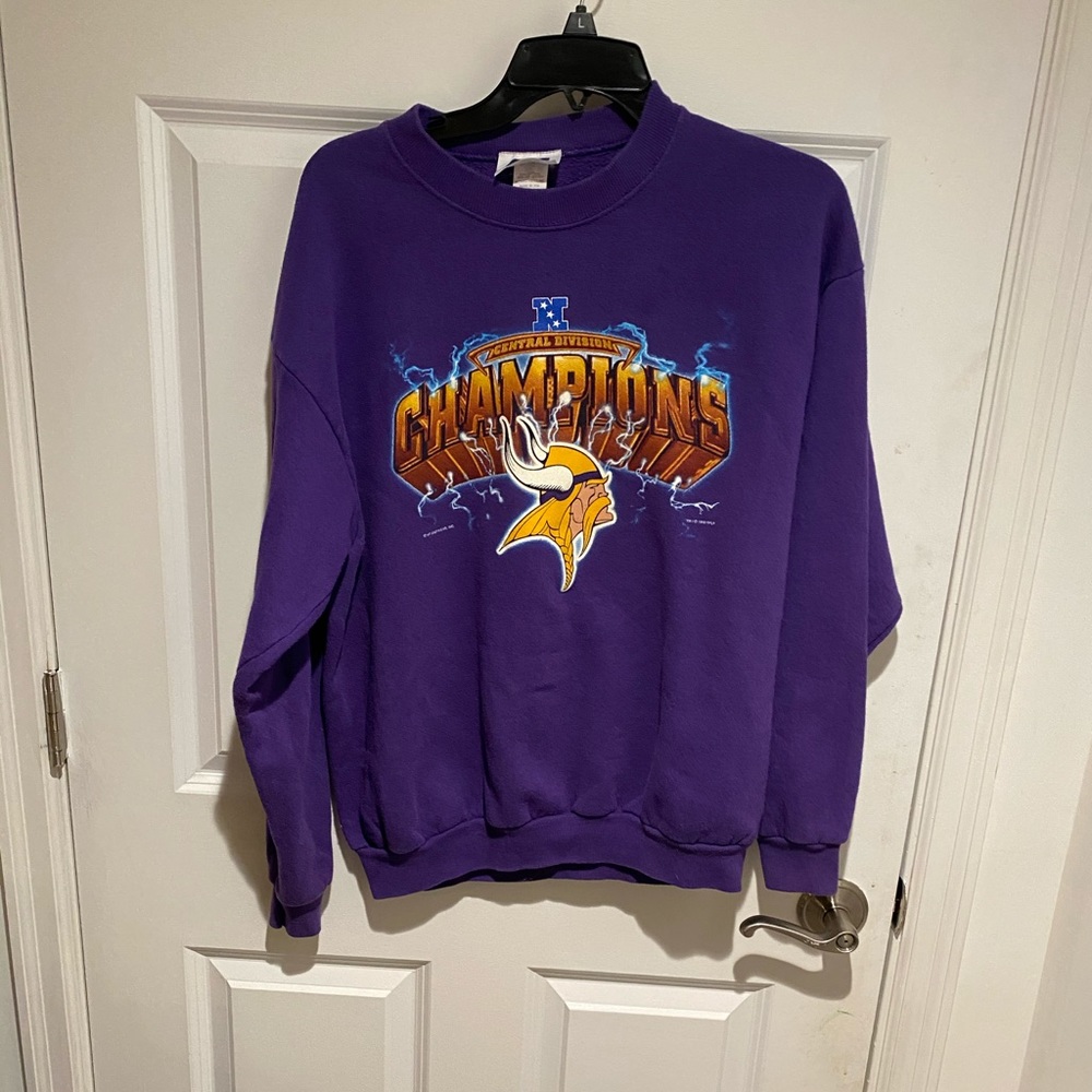Vintage Vikings NFC Champions Crewneck size M